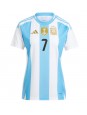 Argentina Rodrigo De Paul #7 Domácí Dres pro Dámské Copa America 2024 Krátký Rukáv